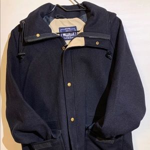 Vintage 80's Woolrich Woman Wool Coat L